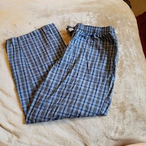 Mens black and blue pajama pants.Brand: Merona XXL